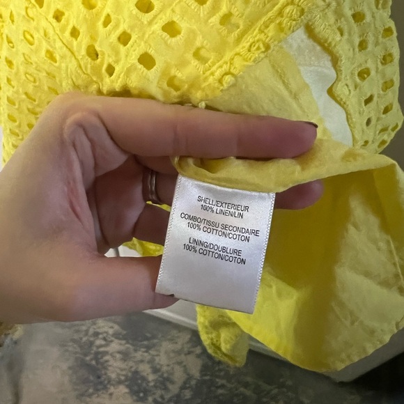 Belle Badgley Mischka Dailey Eyelet Linen Dress - Picture 8 of 12